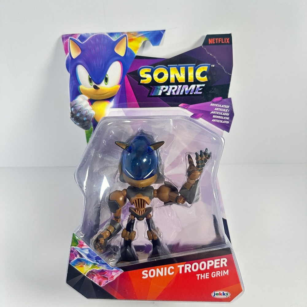 Jakks Sonic Prime Sonic Trooper The Grim Action Figure Kids 2.5 Inch Bronze NEW